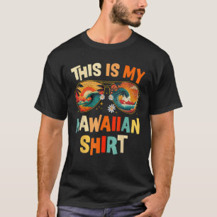 T-shirt Voici Ma Chemise Hawaïenne Costume Tropical Luau P