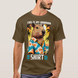 T-shirt Voici Ma Chemise Hawaïenne Funny Retro Vintage Cap