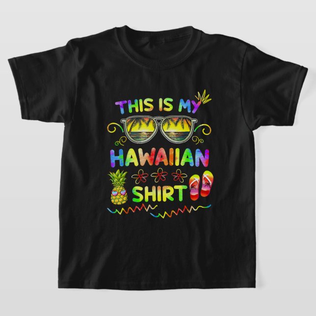 T-shirt Voici Ma Chemise Hawaïenne Luau Aloha Hawaii Beach (Poser)