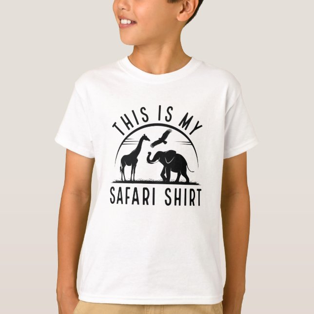 T-shirt Voici Ma Chemise Safari (Devant)
