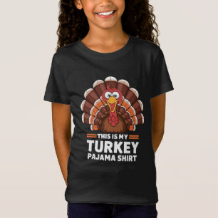 T-Shirt Voici Ma Chemise Thanksgiving En Pyjama Turc