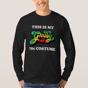 T-shirt Voici Ma Discothèque Costume les années 70 Super