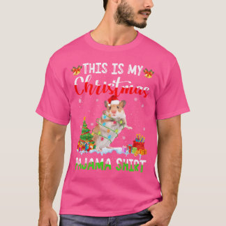 T-shirt Voici Mes Lumières De Noël Gerbil Lover