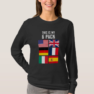 T-shirt Voici Mon 6 Pack Sarcastic Graphic Designs