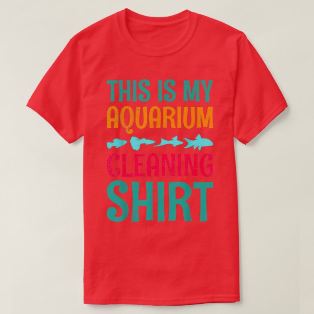 T-shirt Voici Mon Aquarium Nettoyant 23 (Design devant)