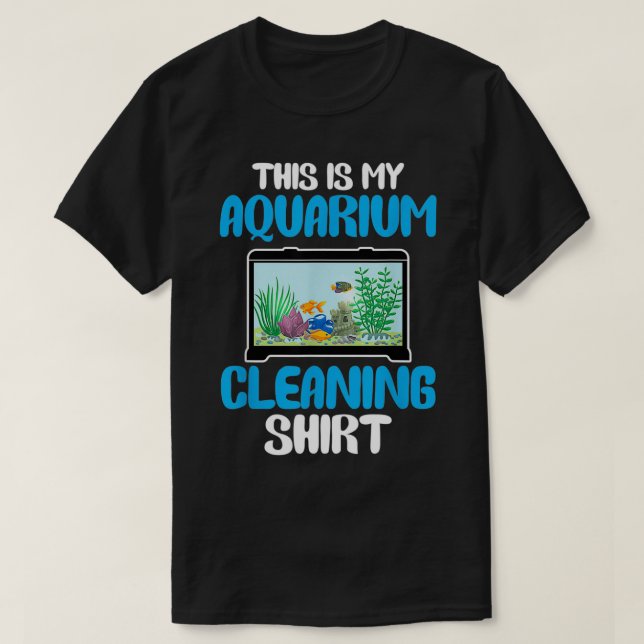 T-shirt Voici Mon Aquarium Nettoyant 40 (Design devant)