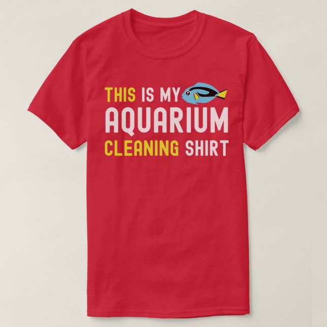 T-shirt Voici Mon Aquarium Nettoyant Drôle Poisson Amoureu (Design devant)
