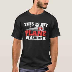 T-shirt Voici Mon Avion Pour Avions Pour Hommes