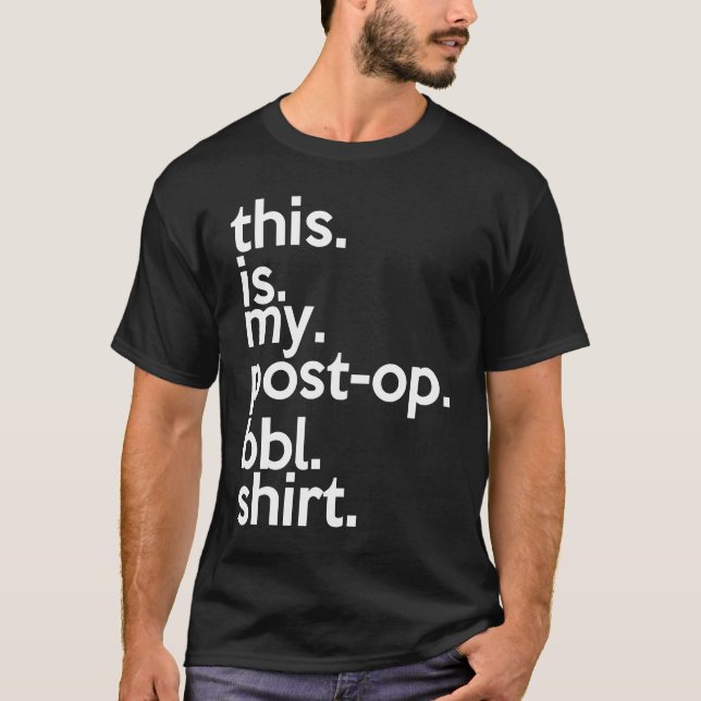 T-shirt Voici Mon Billet Op BL (Devant)
