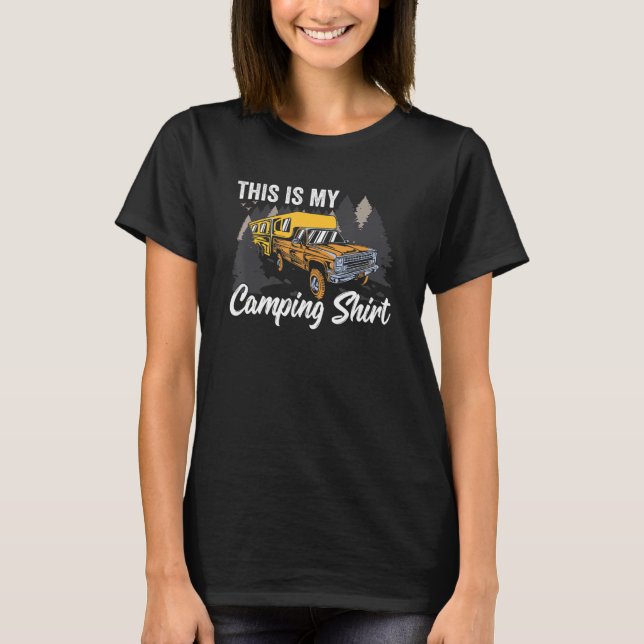 T-shirt Voici Mon Camping (Devant)