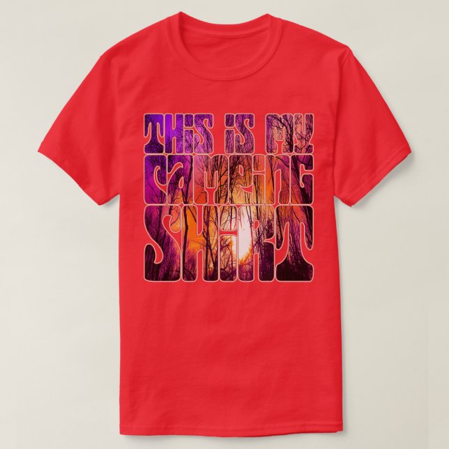 T-shirt Voici Mon Camping 3 (Design devant)