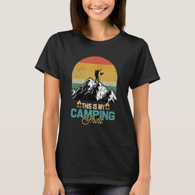 T-shirt Voici Mon Camping Camper 3 (Devant)