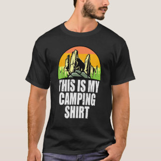 T-shirt Voici Mon Camping Camping Hommes Femmes Enfants 6