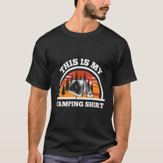 T-shirt Voici Mon Camping Camping Pour Campeurs