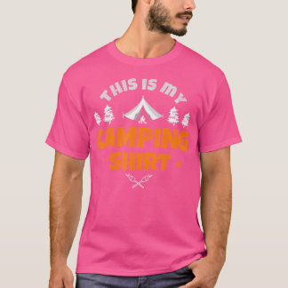 T-shirt Voici Mon Chemise De Camping Hommes Femmes Enfants