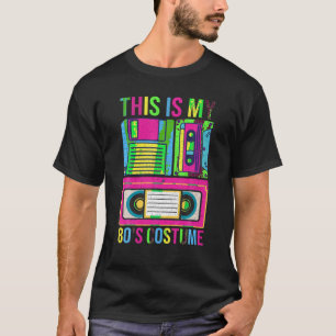 T-shirt Voici mon costume 80s Halloween Hommes Femmes les