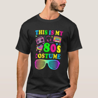 T-shirt Voici Mon Costume 80S Vintage Rétro Voici Mon 80