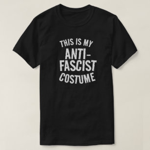 T-shirt Voici mon costume anti-fasciste d'Halloween