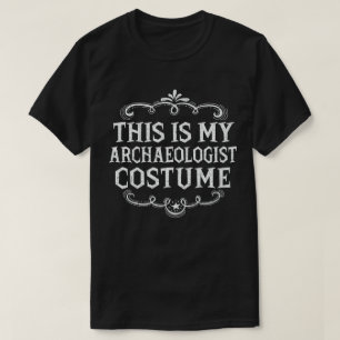 T-shirt Voici mon costume d'archéologue Lazy Halloween