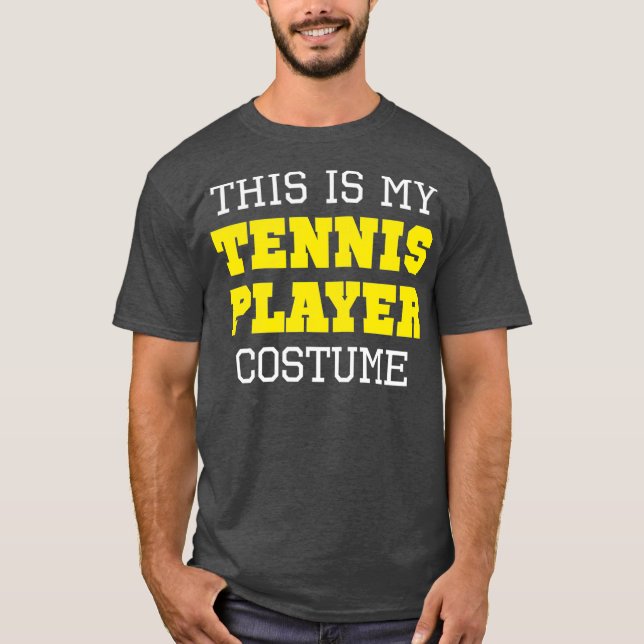 T-shirt Voici Mon Costume De Joueur De Tennis Halloween La (Devant)