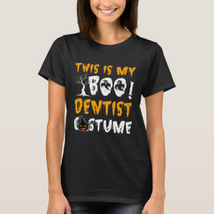 T-shirt Voici Mon Costume Dentiste Boo Ghost Halloween