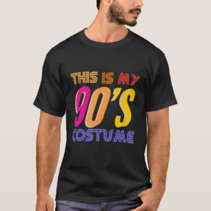 T-shirt Voici mon costume des années 90 Retro Vintage Clas