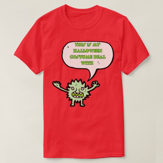 T-shirt voici mon costume d'halloween avec 1 (Design devant)