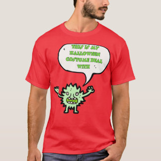 T-shirt voici mon costume d'halloween avec 1