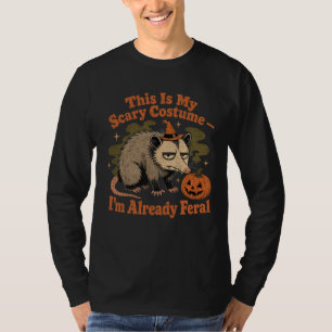 T-shirt Voici Mon Costume Effrayant — Je Suis Déjà Féroce
