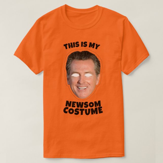 T-shirt Voici mon costume Gavin Newsom (Design devant)