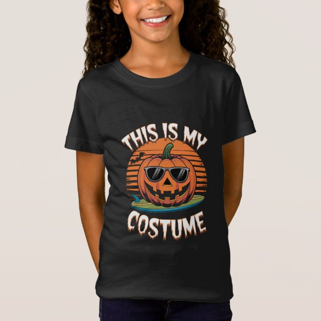 T-Shirt Voici mon costume Halloween (Devant)
