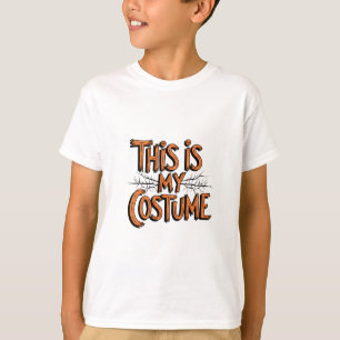 T-shirt Voici mon costume Halloween