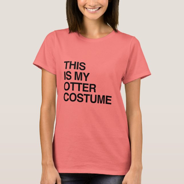 T-shirt VOICI MON COSTUME HALLOWEEN OTTER -.png (Devant)
