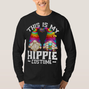 T-shirt Voici Mon Costume Hippie Drôle Halloween les année