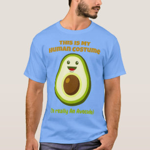 T-shirt Voici Mon Costume Humain Ix27m Avocado