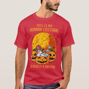 T-shirt Voici mon costume humain Je suis vraiment une lico