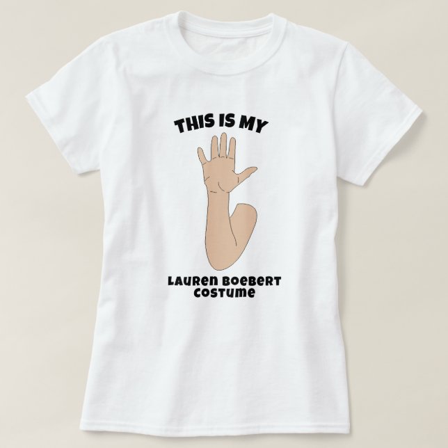 T-shirt Voici mon costume Lauren Boebert (Design devant)