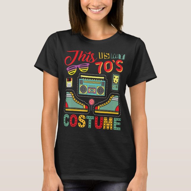 T-shirt Voici Mon Costume les années 70 1970 Retro Vintage (Devant)