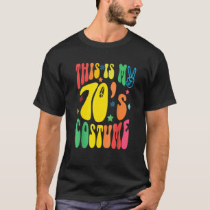 T-shirt Voici Mon Costume les années 70 Hippie Style Homme