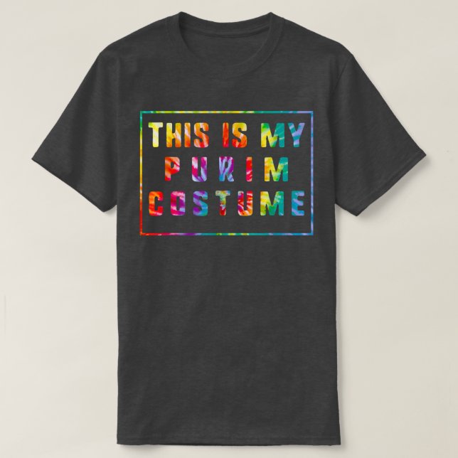 T-shirt Voici Mon Costume Purim Juif Joyeux Purim Holida (Design devant)