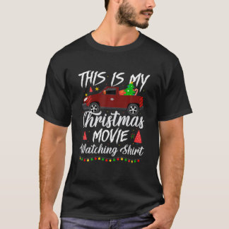 T-shirt Voici Mon Film De Noël En Regardant La Truc De L'A