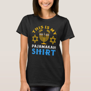 T-shirt Voici Mon Hanoukka Pajamakah Chanukah Pajama Jewi