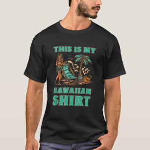 T-shirt Voici Mon Hawaïen Retro Vintage Style Hawaïen