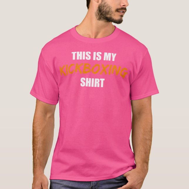 T-shirt Voici Mon Kickboxing (Devant)