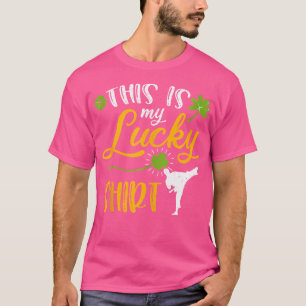 T-shirt Voici Mon Lucky Karate Shamrock St patrick