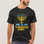 T-shirt Voici Mon Pajamakah Menorah Hanoukka Pajamas Chan<br><div class="desc">Attrapez ce drôle This Is My Pajamakah Shirt T-Shirt comme un cadeau Hanoukka pour votre ami juif ou membre de la famille! Enfilez votre rêve en portant ce pyjama Chanukah Jew Noël PJ's tenue hébraïque pour hommes,  femmes,  enfants,  filles,  garçons et ont un heureux Hannukah</div>