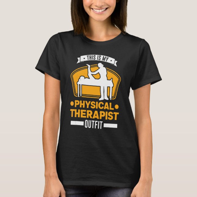 T-shirt Voici Mon Physiothérapeute Physiotherapi (Devant)