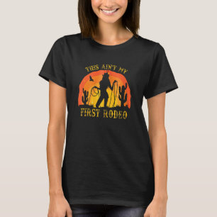 T-shirt Voici Mon Premier Rodéo Retro Western Riders Cow