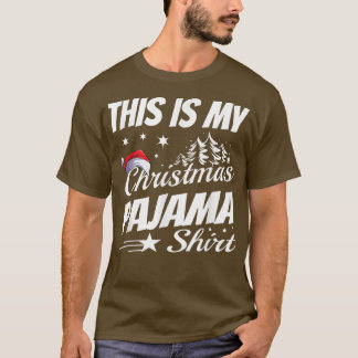T-shirt Voici mon pyjama de Noël