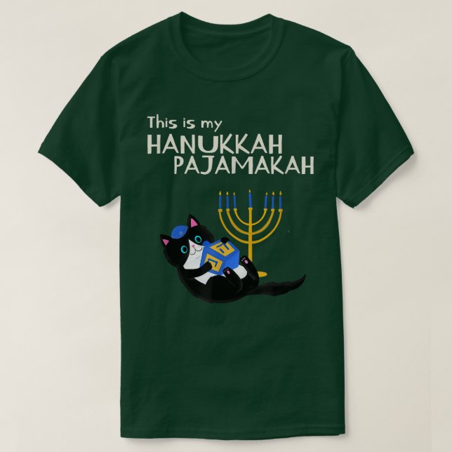 T-shirt Voici My Hanoukka Pajamakah hanoukka drôle de paja (Design devant)